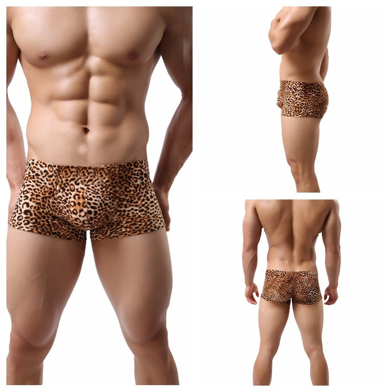 Herrenmode Boxershorts mit Leopardenmuster