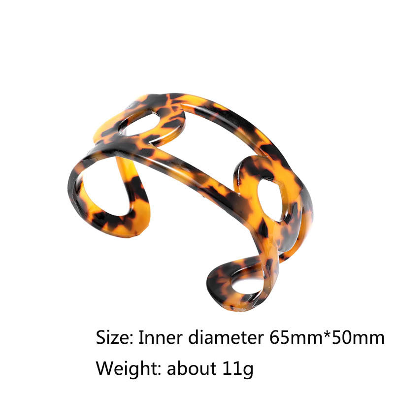 Acryl-Armband mit Leopardenmuster