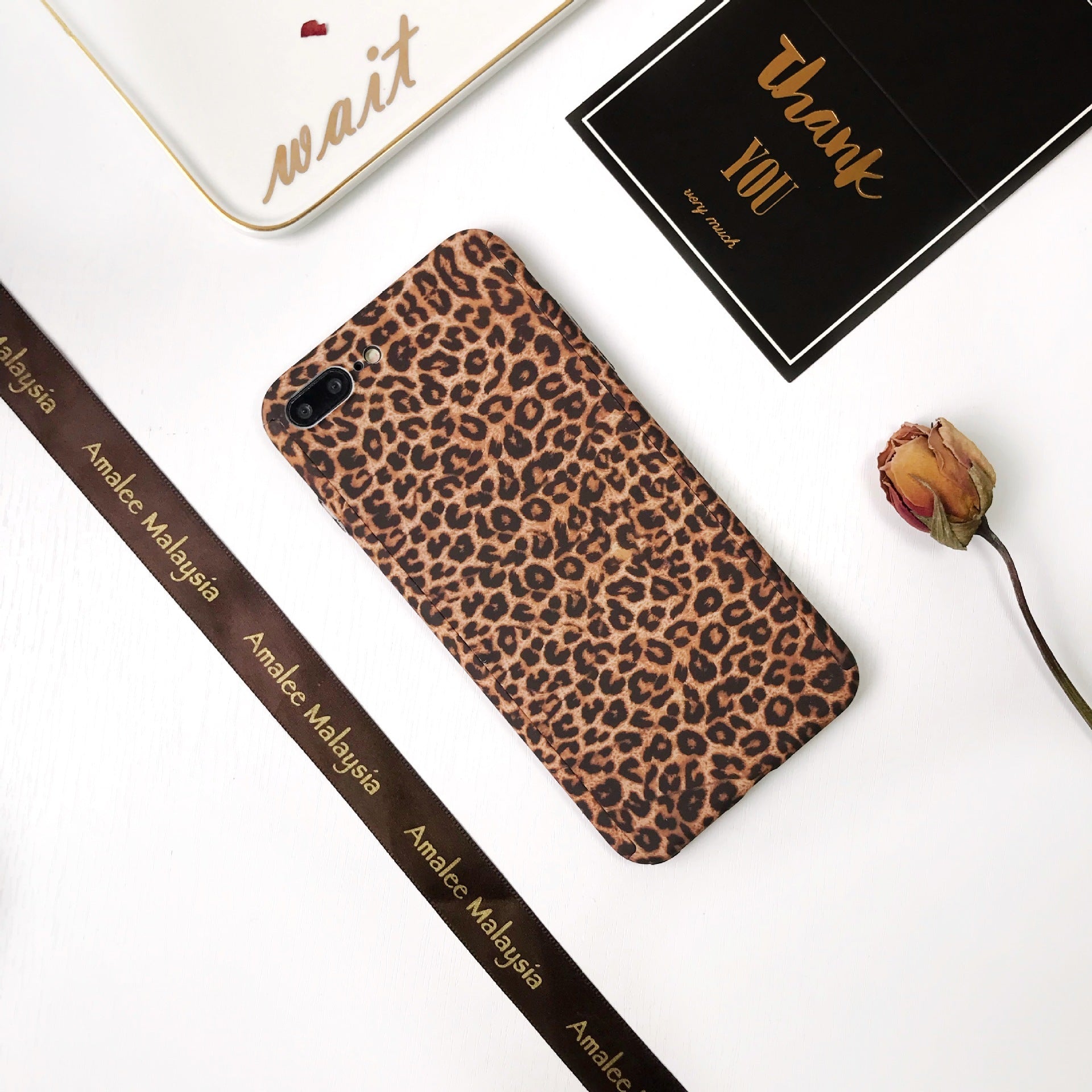 Handytasche mit Leopardenmuster