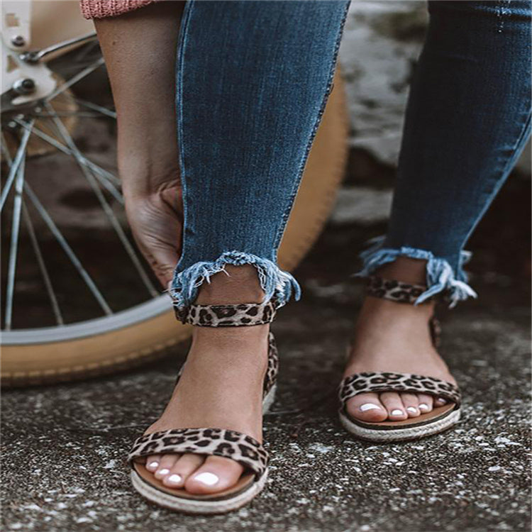 Leoparden-Sandalen