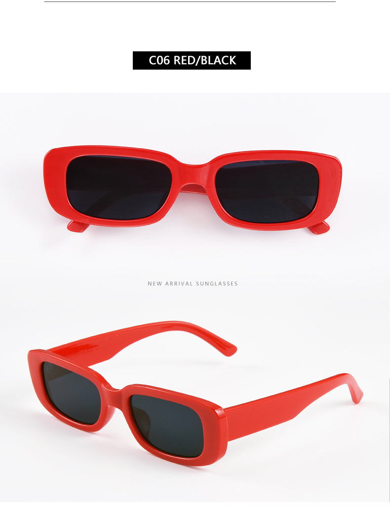 Quadratische Damen-Sonnenbrille mit kleinem Rahmen