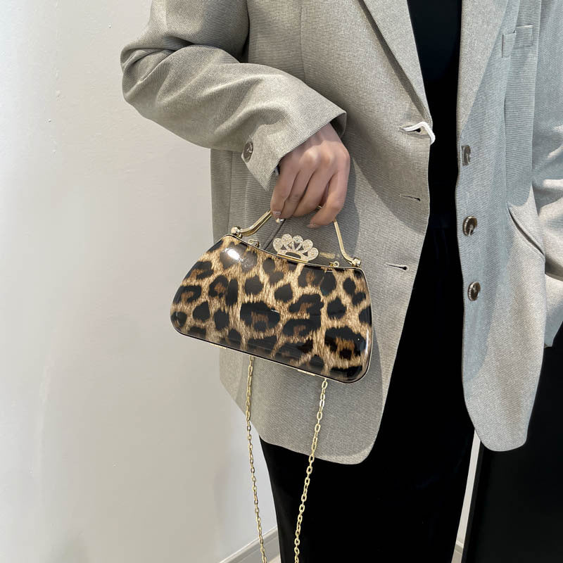 Leopardenmuster Mode Retro Crossbody Tasche für Frauen