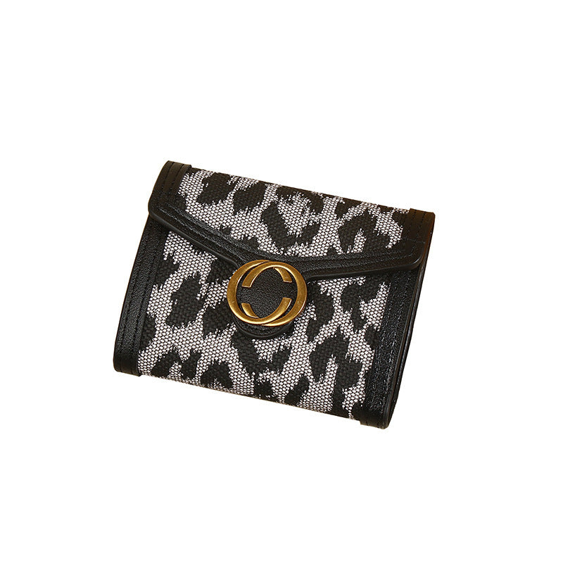 Neue Leopard Print Frauen Brieftasche Multi-Card-Slot Münze Geldbeutel All-in-One-Kupplung Karteninhaberin