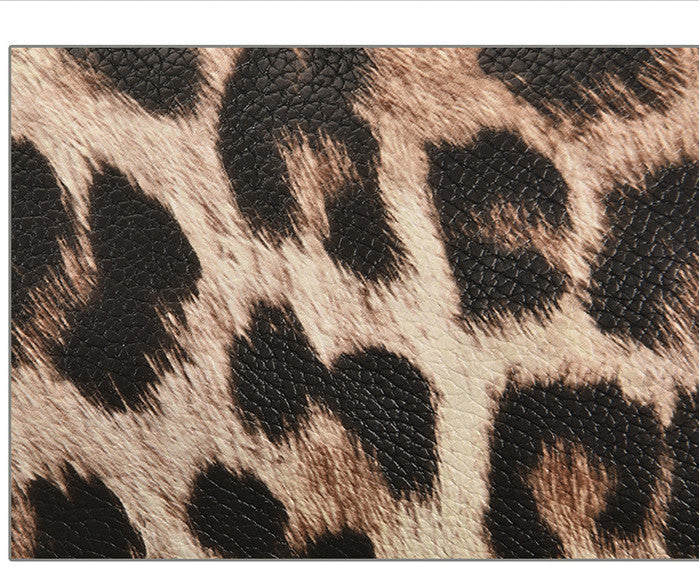 Große Kapazität Leopard Print Kontrast Tote Tasche Schulter Turnbeutel