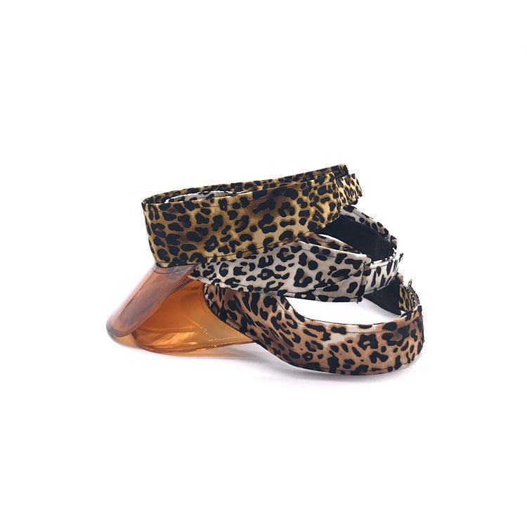 Koreanischer Stil Personalisierte Leopard-Druck Krempe Top Hat