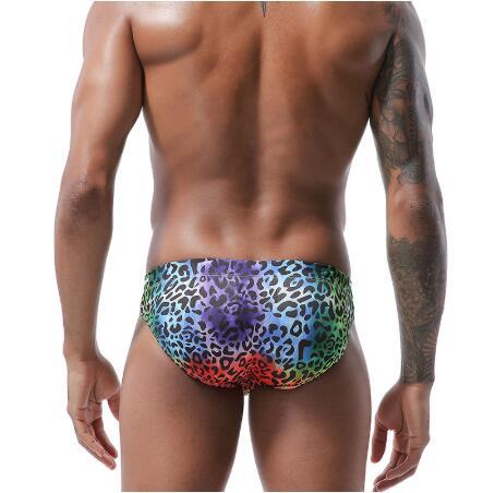Man Leopard Badeanzug Trunks Badeanzug Male Swimsuit Briefs