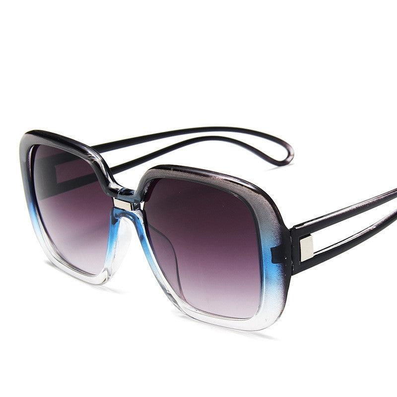 Großrahmige Sonnenbrille mit Farbverlauf Persönlichkeit Sonnenbrille