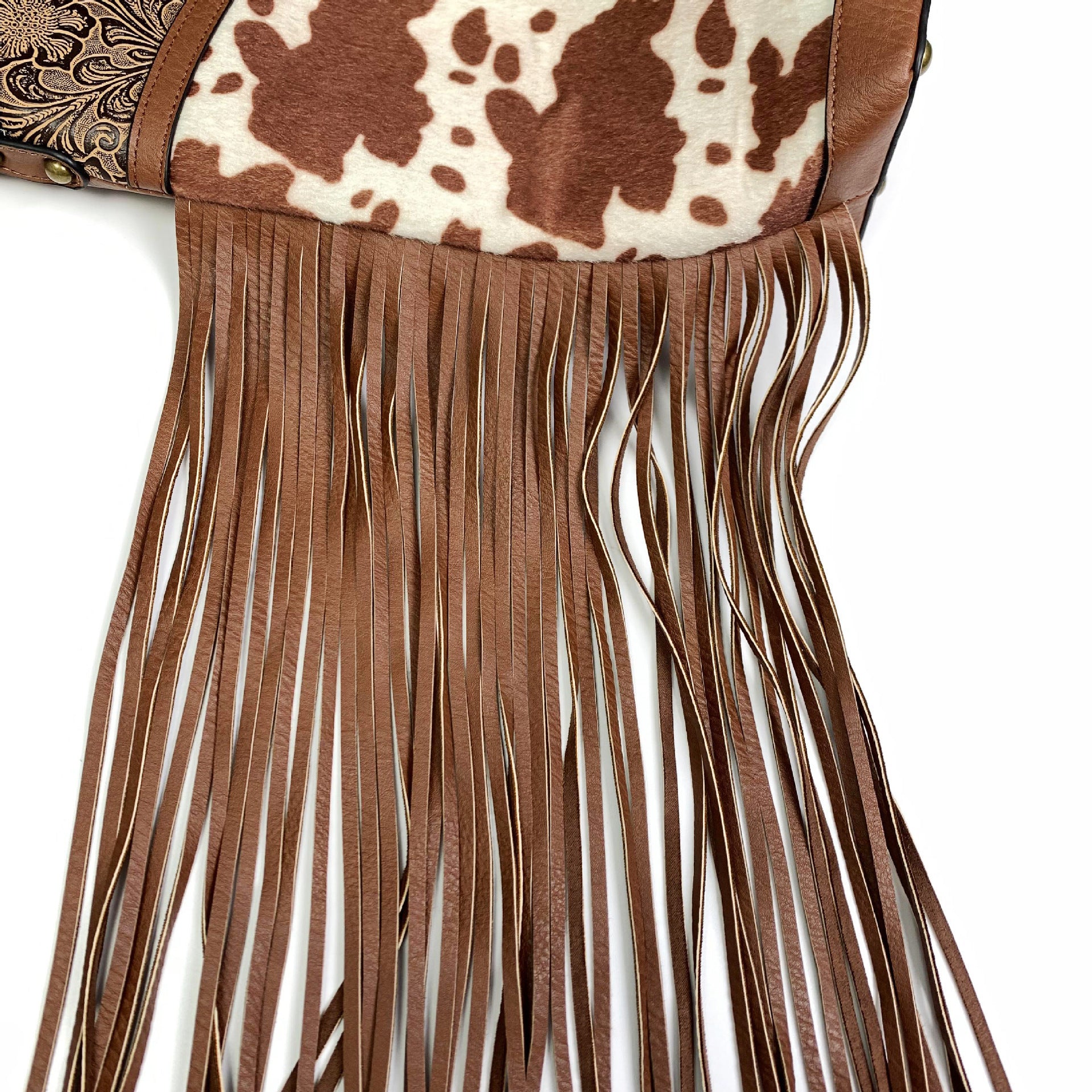 Retro Quaste neue Leopard Design Umhängetasche