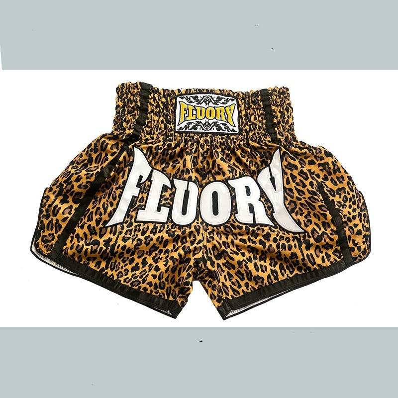 Leopard Print Muay Thai Shorts Männer und Frauen Training Wear