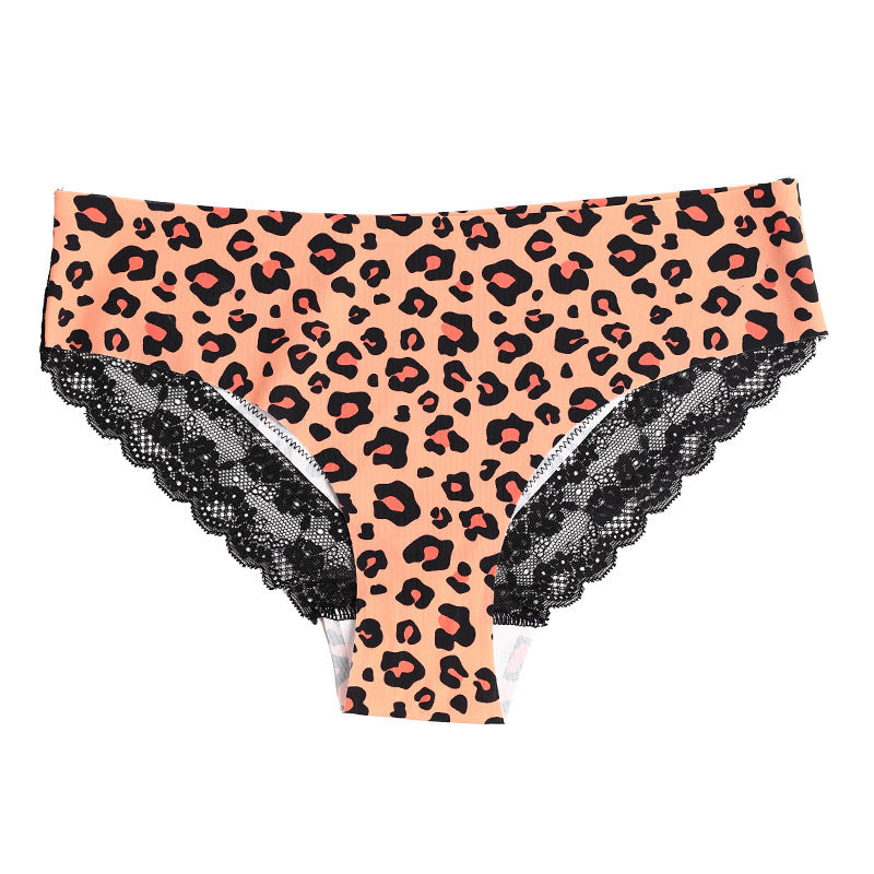 Ladies Lace Leopard Print Unterwäsche ohne Spuren
