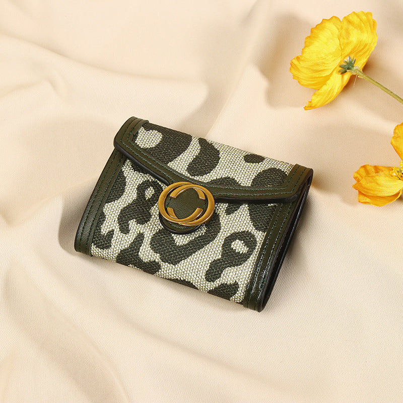 Neue Leopard Print Frauen Brieftasche Multi-Card-Slot Münze Geldbeutel All-in-One-Kupplung Karteninhaberin