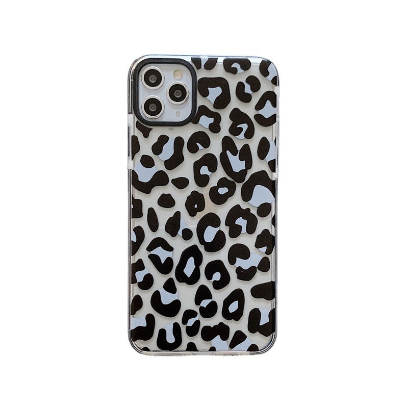 Kompatibel Tier Leopard Laser Transparent Soft Phone Case