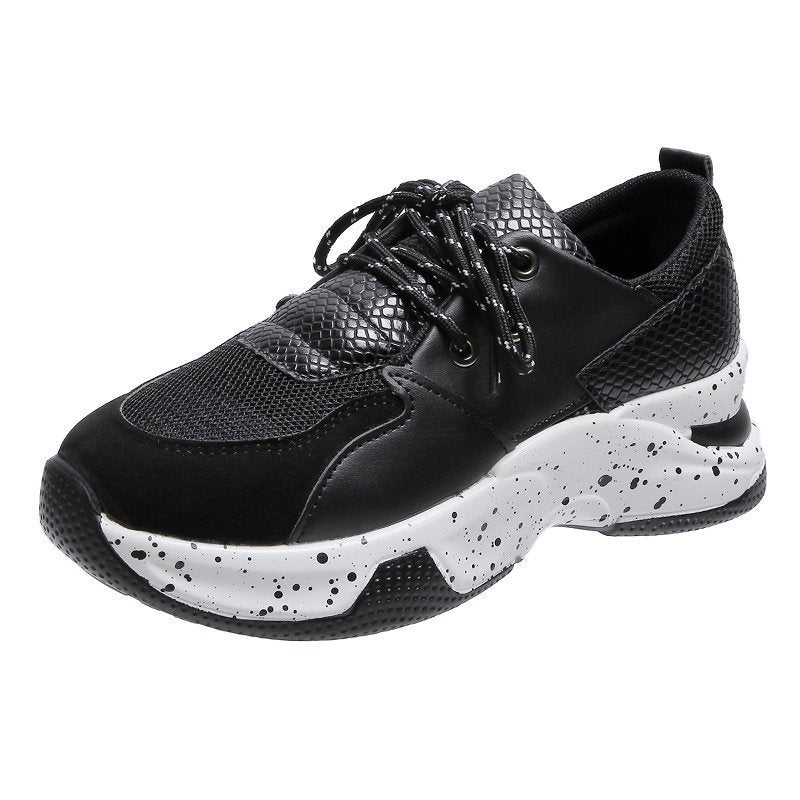 Leopard Print Turnschuhe Frauen Lace Up Walking Running Sportschuhe
