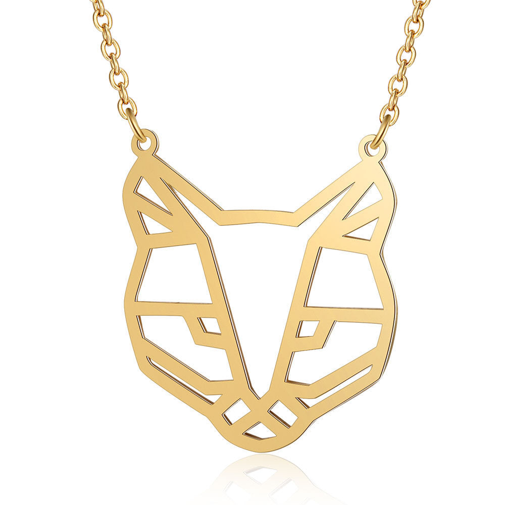Leopardenkopf Anhänger Halskette Jewellery