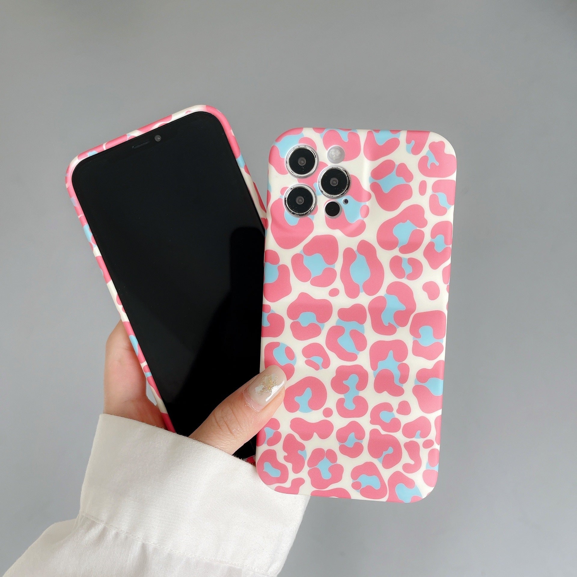 Leopard Print Airbag stoßfeste Handytasche