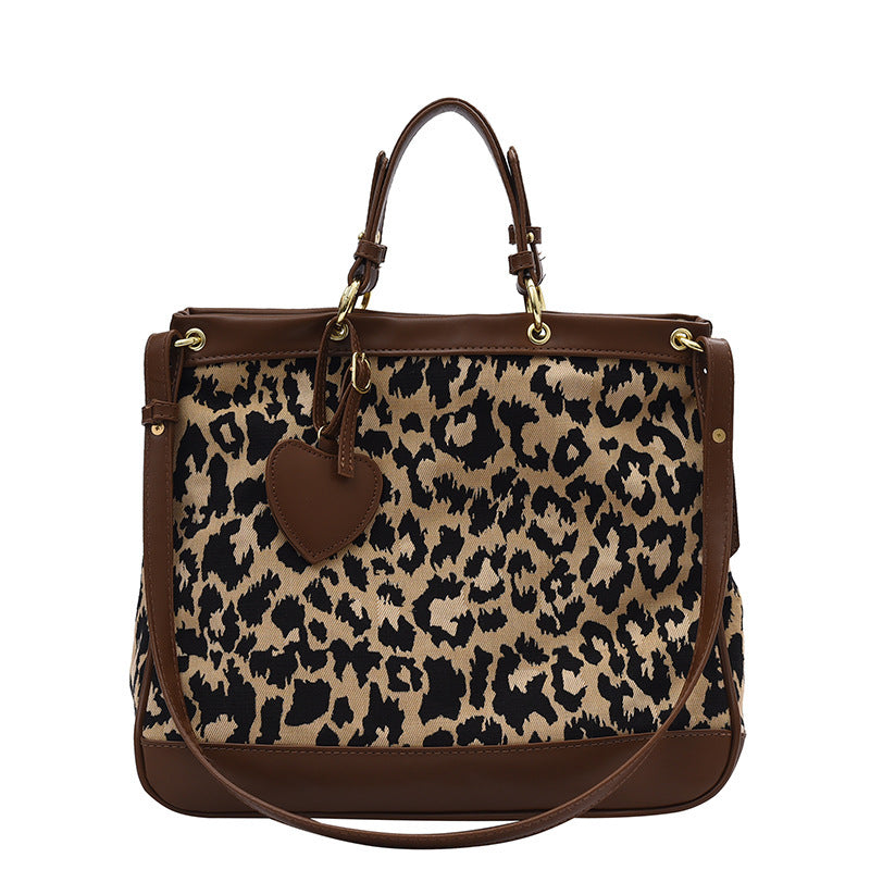 Check Houndstooth Leopardenmuster Personalisierte Tasche für Frauen