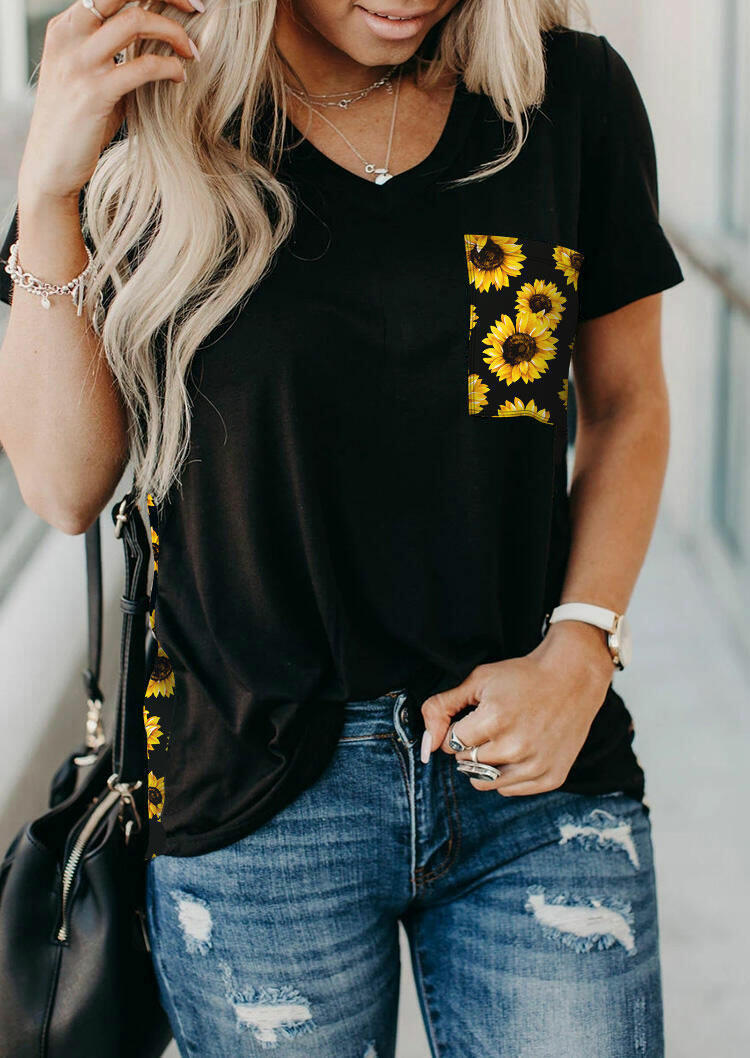 Leopard print contrast short sleeves