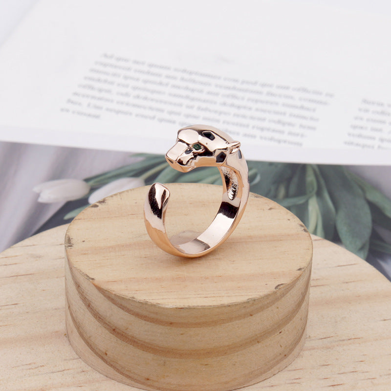 Damenmode Gel-Leopard-Armband Ring