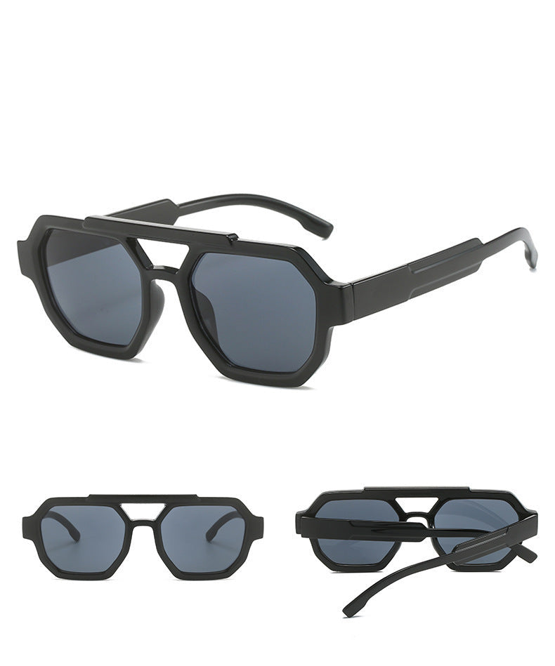 Polygon Double Beam Sonnenbrille Pilot Sunshade Sonnenbrille