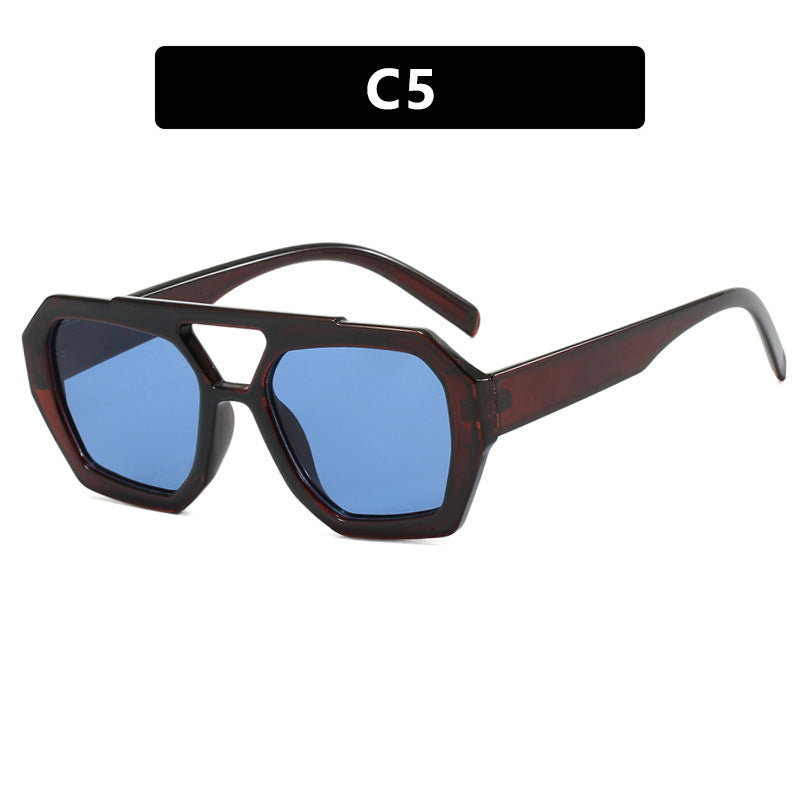 Ins Big Frame Leopard Sonnenbrille Sommer Sonnenschirm Strand Urlaub Brille