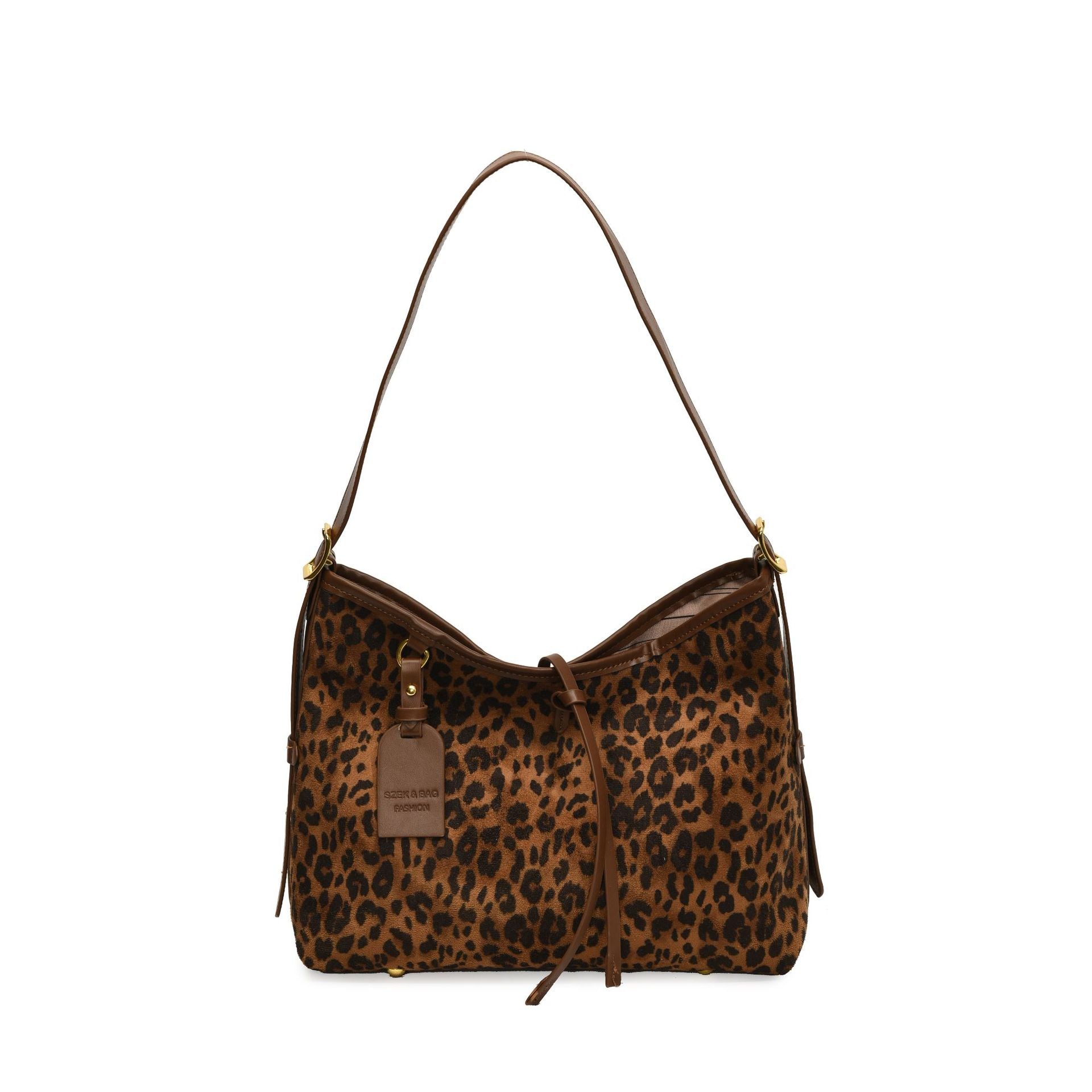 Damen Popular Leopard Print große Kapazität Schulter Kuriertasche