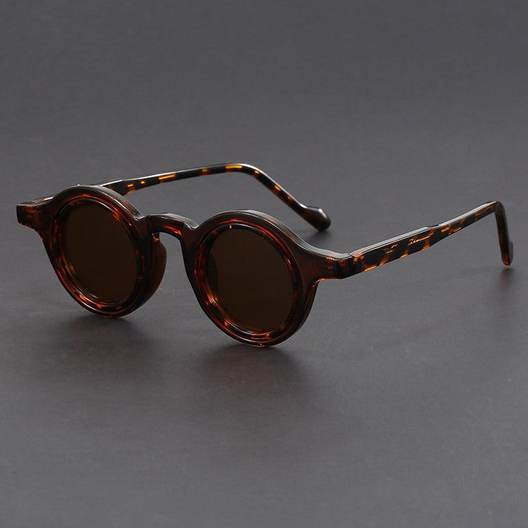Handgefertigte Retro-Sonnenbrille mit Tofu-Pudding-Rahmen Damen-Retro-Sonnenbrille mit dickem Rahmen