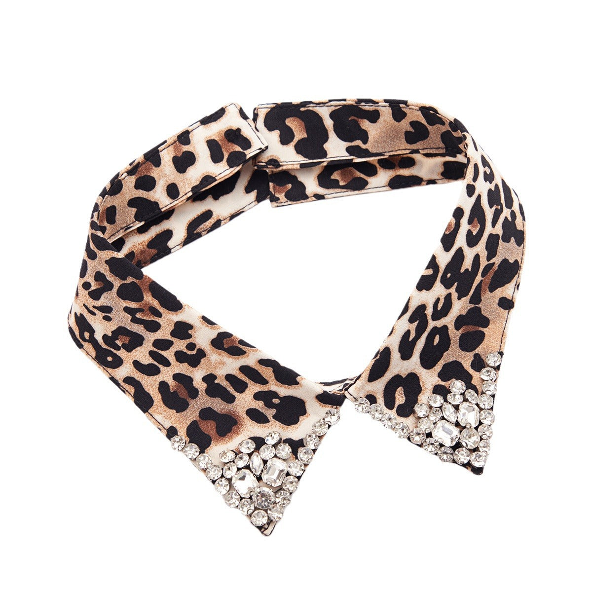 Damen Leopard style modisch alles zusammen Pullover T-Shirt Kragen Frauen