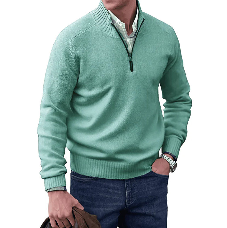 Eleganter Pullover mit Reißverschluss