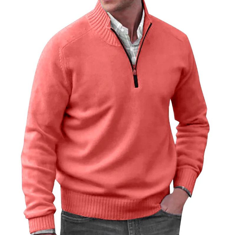 Eleganter Pullover mit Reißverschluss
