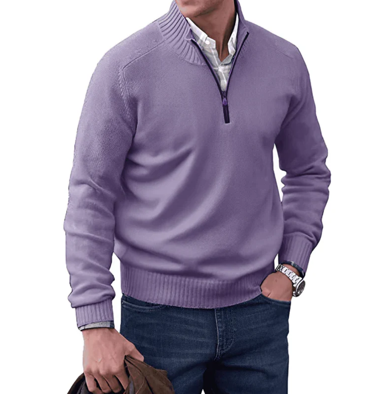 Eleganter Pullover mit Reißverschluss