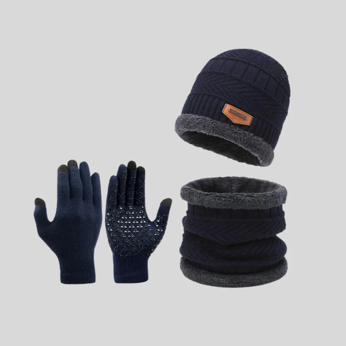 Unisex-Winterset aus dicker Wolle
