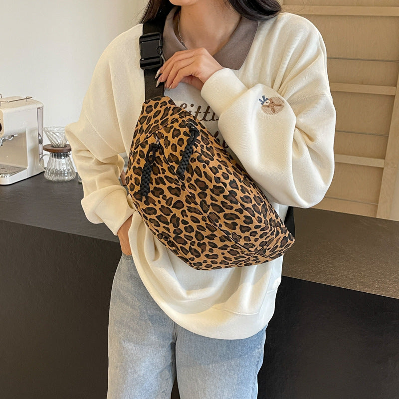 Leopardenmuster Schulter-Brusttasche Sport