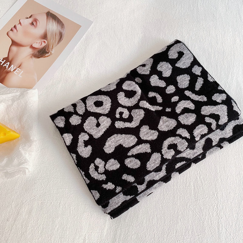 Leopard Style Schal Vielseitig Warmhalten Frauen