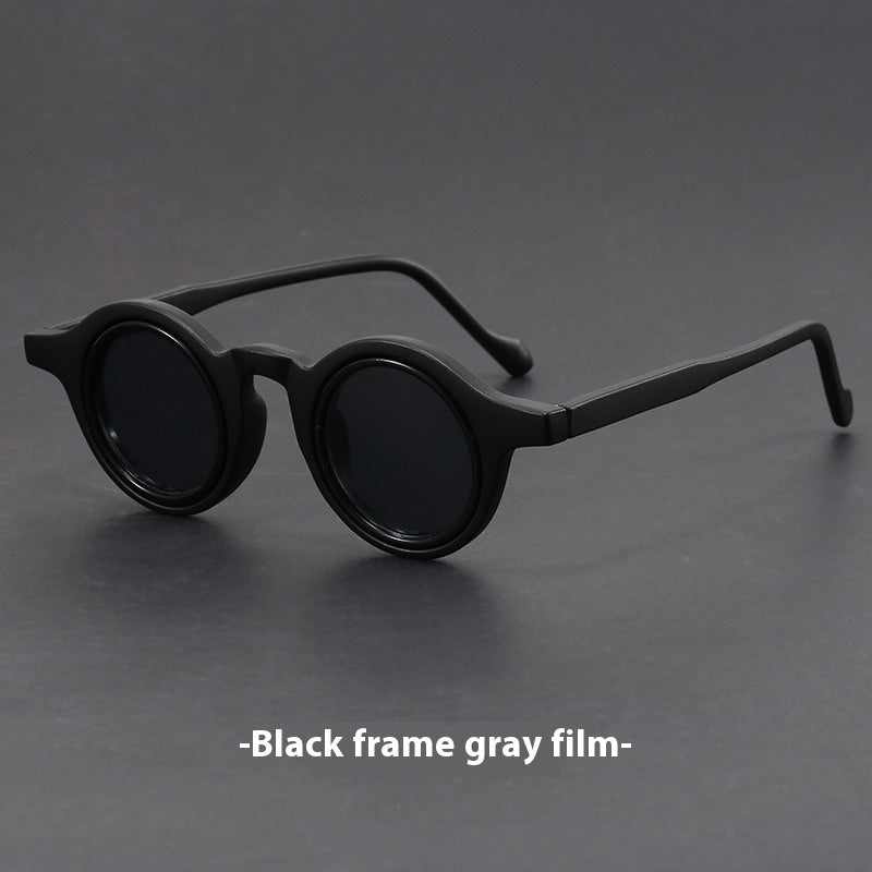 Handgefertigte Retro-Sonnenbrille mit Tofu-Pudding-Rahmen Damen-Retro-Sonnenbrille mit dickem Rahmen