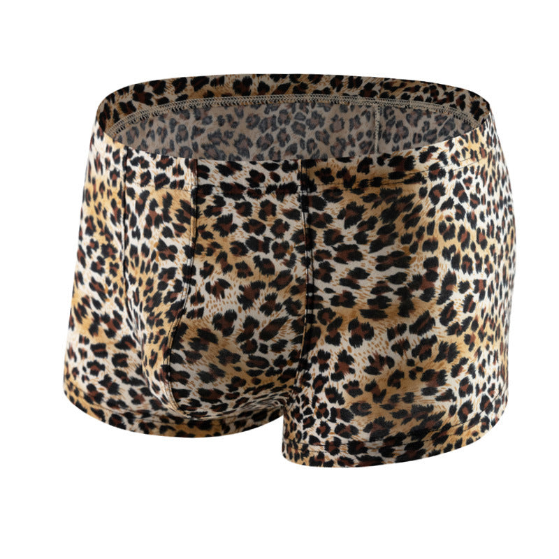 Mode Leopardenmuster Flat Herrenmode Leopardenmuster Boyshorts