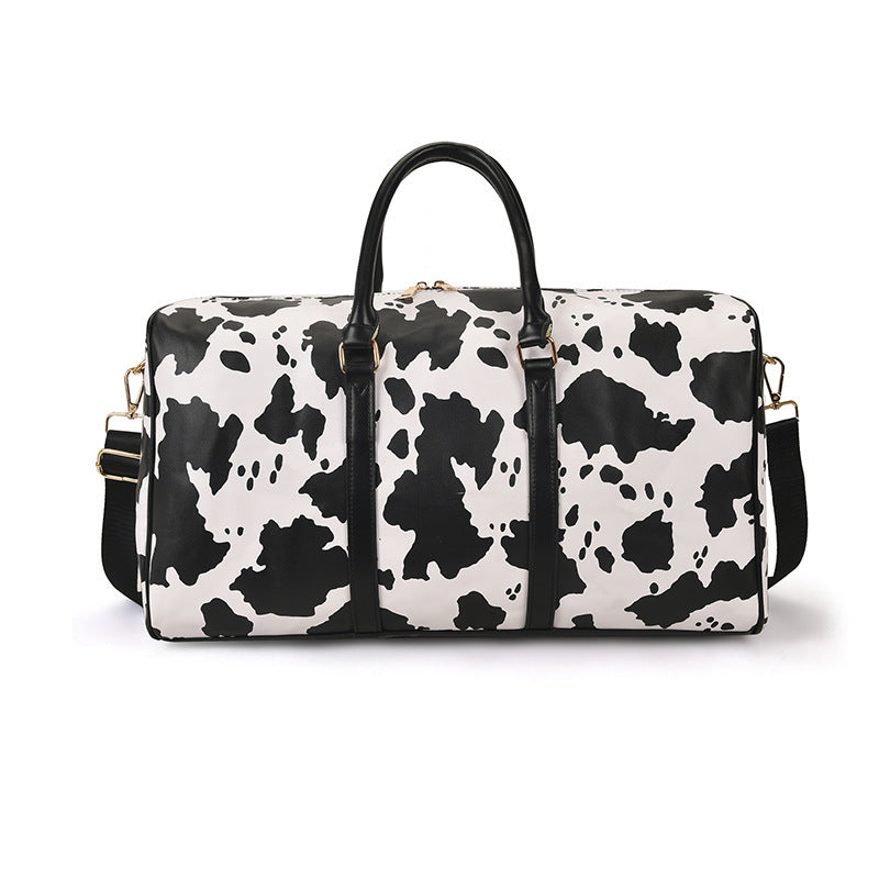 Große Kapazität Leopard Print Kontrast Tote Tasche Schulter Turnbeutel