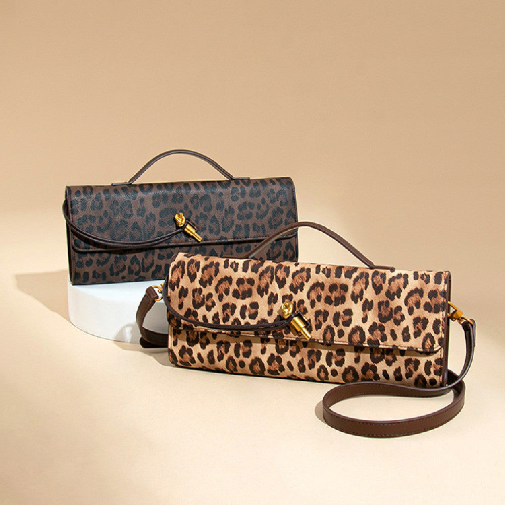Damen-Retro-Leopardenprint-Dinner-Tasche