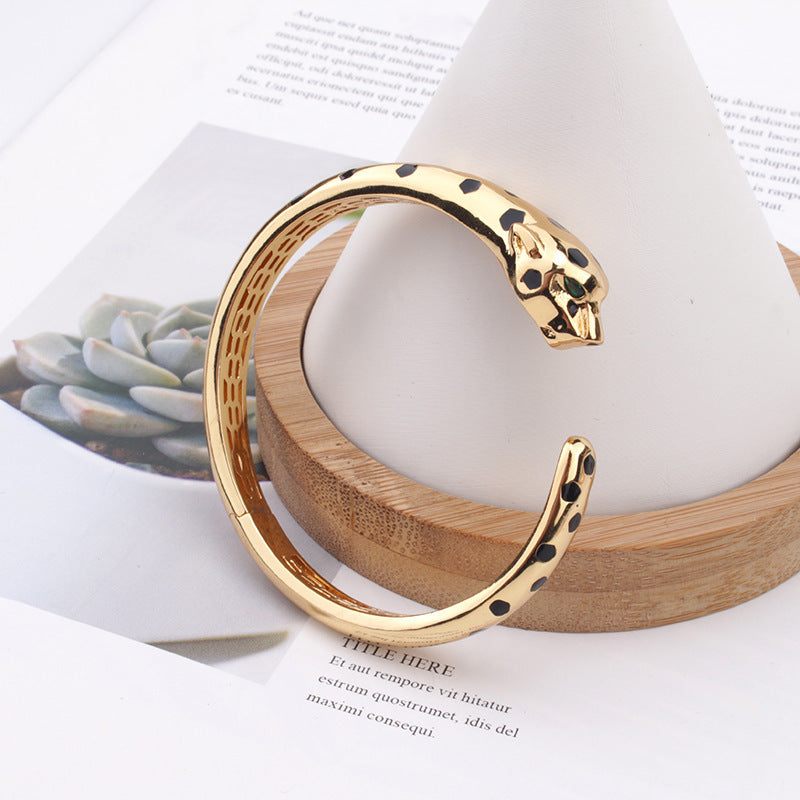 Damenmode Gel-Leopard-Armband Ring