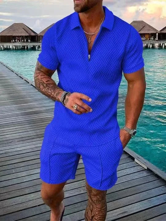 Bedrucktes POLO-Hemd-Set für Männer