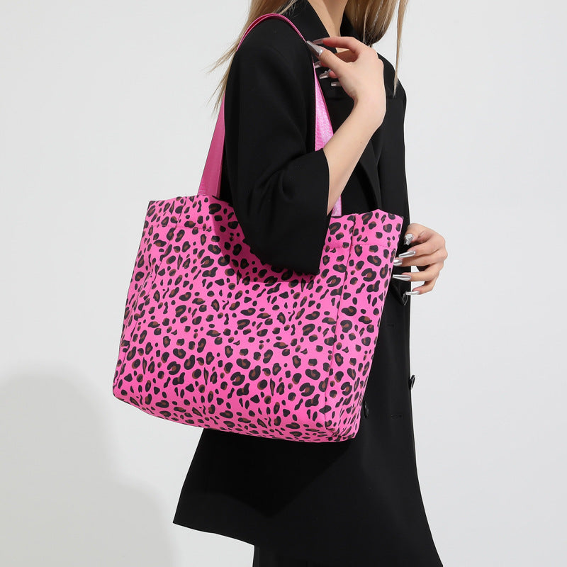 Mode Leopard Print Tote Umhängetasche