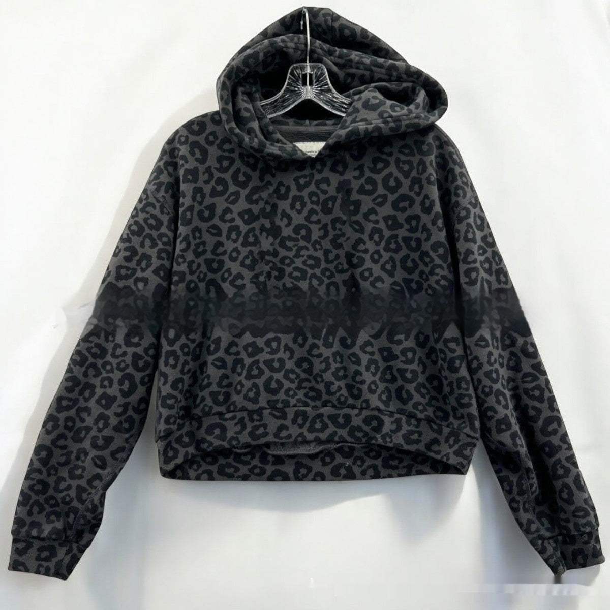 Leopardenmuster Kapuzenpullover Vintage Sweatshirt