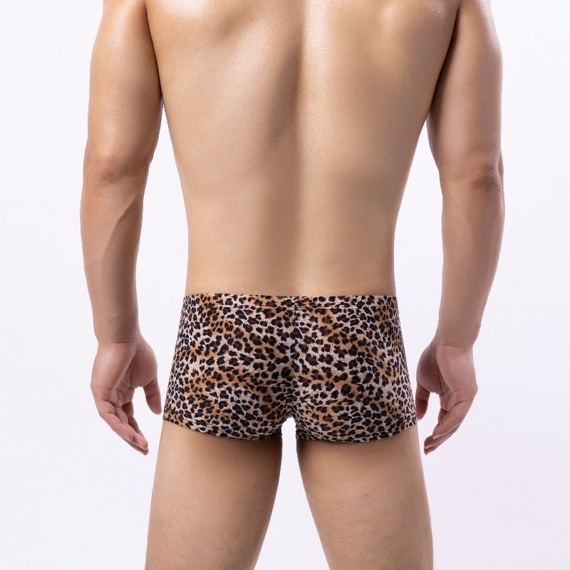 Mode Leopardenmuster Flat Herrenmode Leopardenmuster Boyshorts