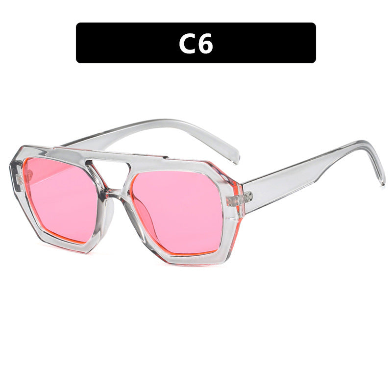 Ins Big Frame Leopard Sonnenbrille Sommer Sonnenschirm Strand Urlaub Brille