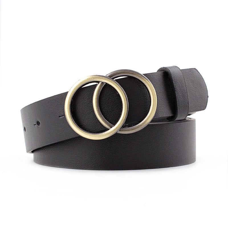 Mode runder Knopf Leopard Style Zebra Snake Belt