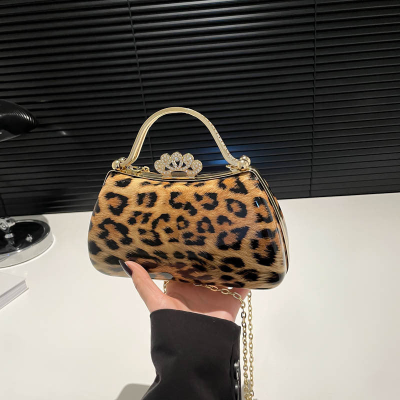 Leopardenmuster Mode Retro Crossbody Tasche für Frauen