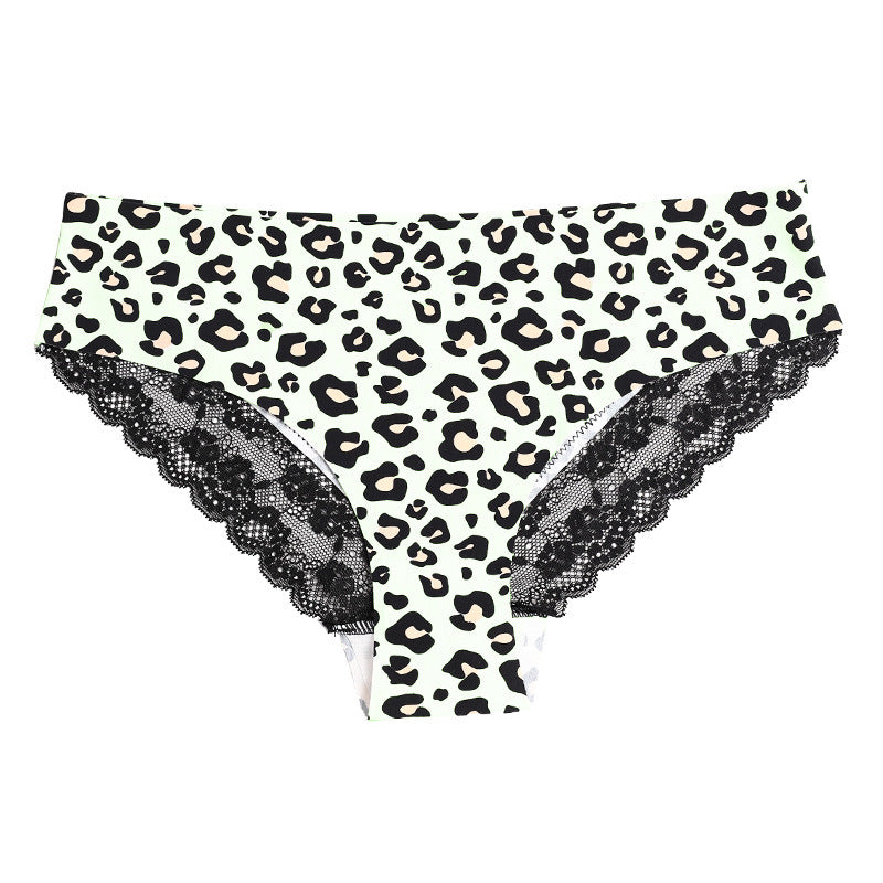 Ladies Lace Leopard Print Unterwäsche ohne Spuren