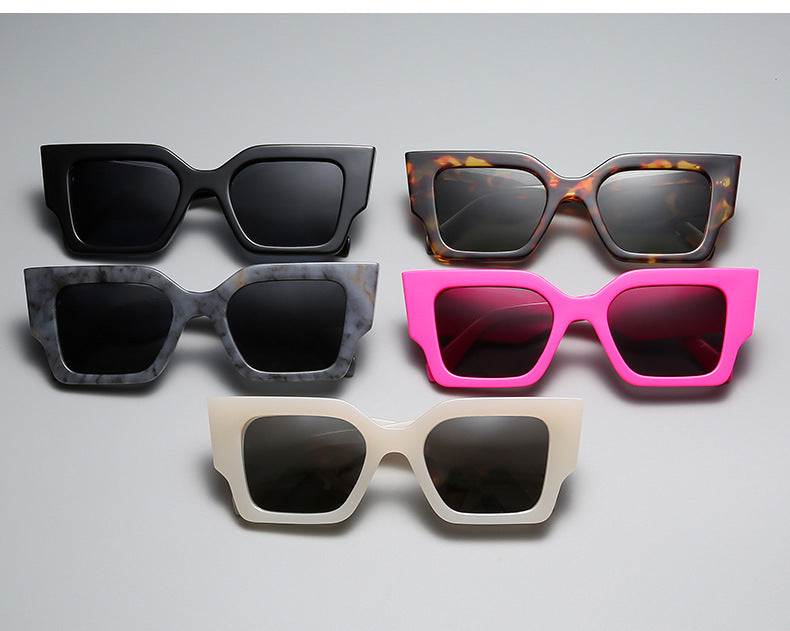Mode Unregelmäßige Damen Polygon-Sonnenbrille