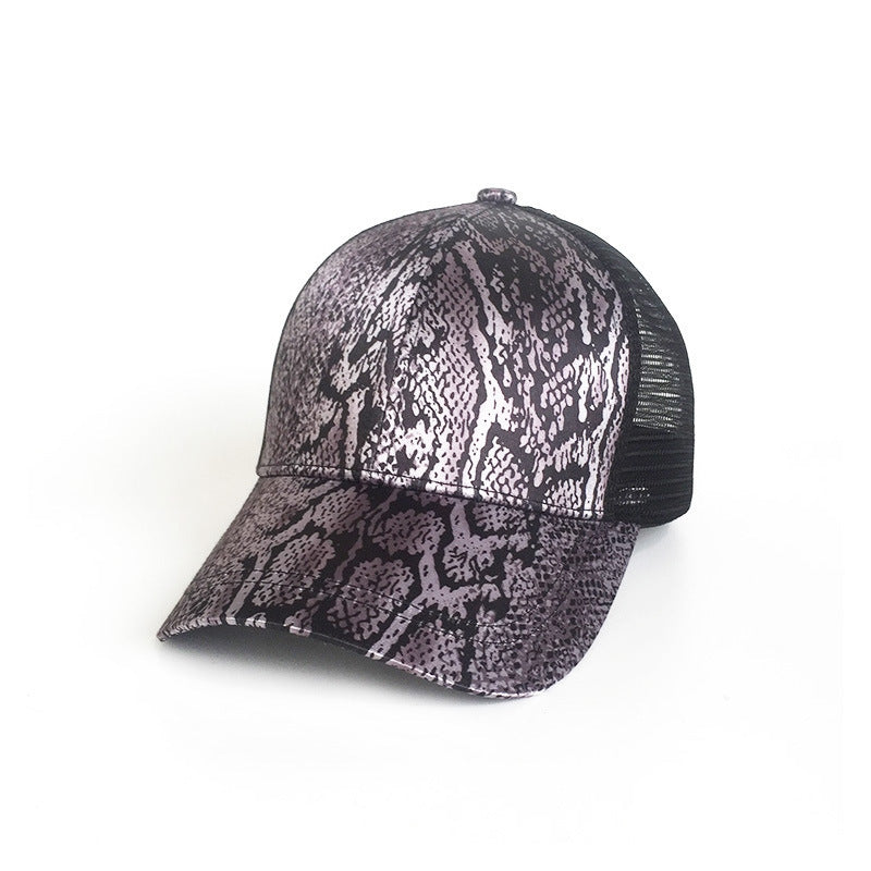Damen Mode Leopard Print Baseballmütze