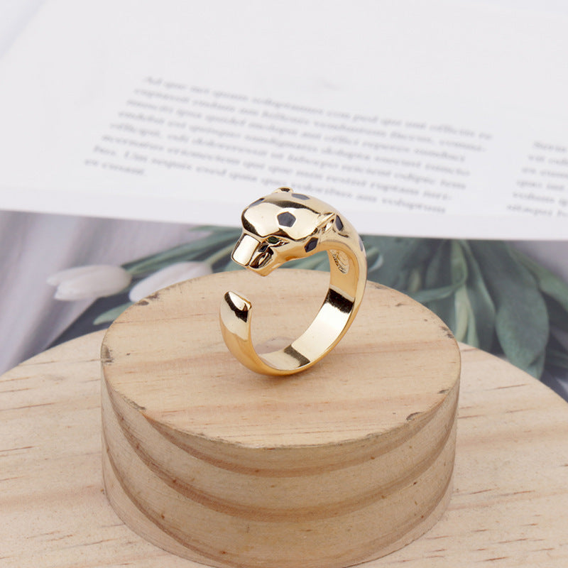 Damenmode Gel-Leopard-Armband Ring