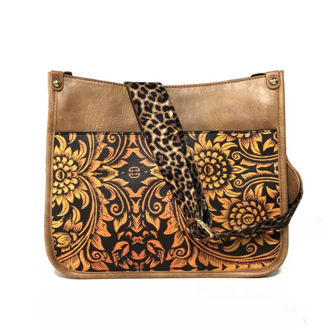 Neue Damen Mode Leopard Crossbody Tasche